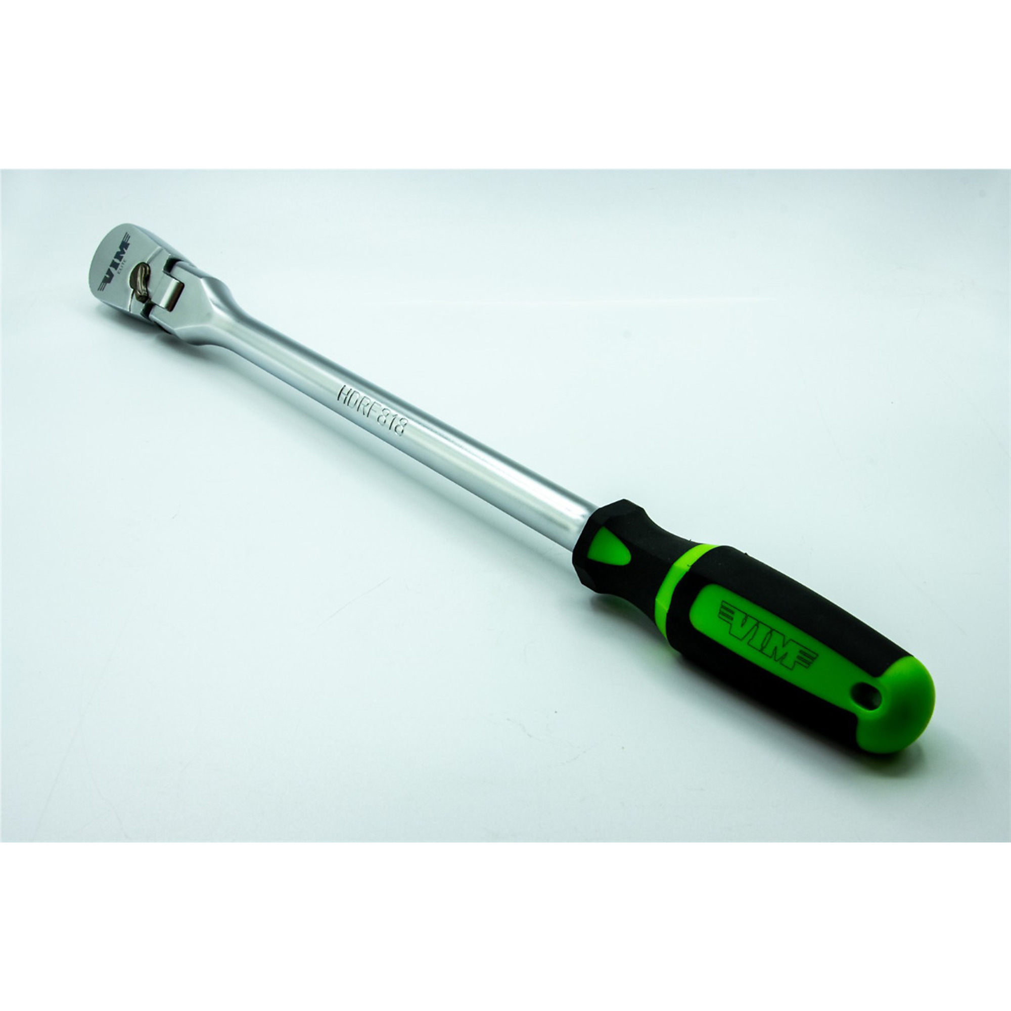 VIM Tools Flex Head Ratchet — 1/2in. Drive, 18in. Length, 90 Tooth, Heavy-Duty, Comfort Grip, Model# VIMHDRF818